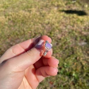 Handmade amethyst wire ring !